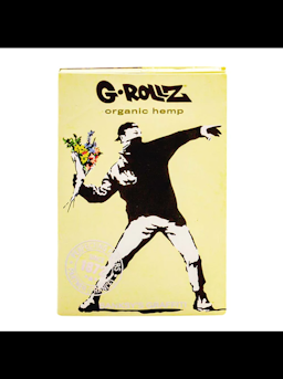 G-ROLLZ | Banksy's Graffiti - Organic Hemp Extra Thin 1¼ Papers + Tips & Tray